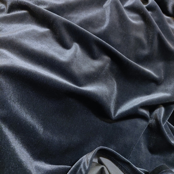 🌠2/$35🌠 Uniqlo Velour Slip Dress Midnight Blue - Picture 7 of 8